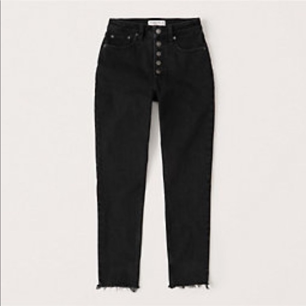 Abercrombie Curve Love Skinny High Rise button fly 25/s